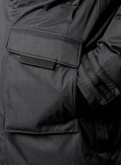 Daunenparka, Mikrofaser Echtfell, Schwarz -Milestone Shop 380947 norm6