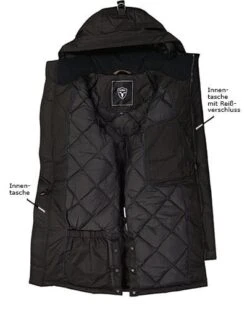 Funktionsparka, Mikrofaser, Schwarz -Milestone Shop 382157 norm4