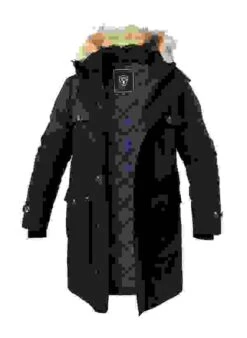 Daunenparka, Mikrofaser Echtfell, Navy -Milestone Shop 382158 norm 1