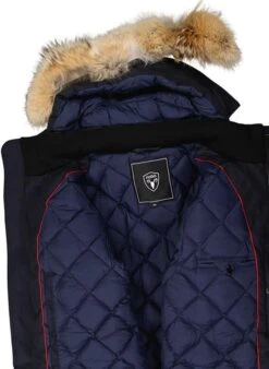 Daunenparka, Mikrofaser Echtfell, Navy -Milestone Shop 382158 norm5