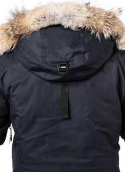 Daunenparka, Mikrofaser Echtfell, Navy -Milestone Shop 382158 norm8