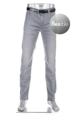 Alberto Jeans Stone, Modern Fit, Baumwolle T400®, Grau