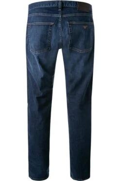 Emporio Armani Jeans, Regular Fit, Baumwoll-Stretch, Blau -Milestone Shop 386944 norm2