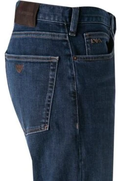 Emporio Armani Jeans, Regular Fit, Baumwoll-Stretch, Blau -Milestone Shop 386944 norm3