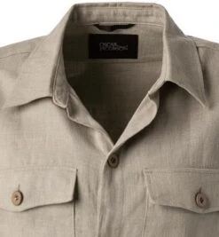 Oscar Jacobson Overshirt, Reines Leinen, Beige 10 Oscar Jacobson Overshirt, Reines Leinen, Beige -Milestone Shop 391081 norm2