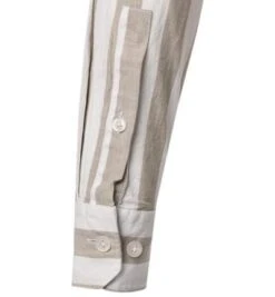 Strellson Hemd, Baumwoll-Leinen, Taupe-weiß Gestreift 10 Strellson Hemd, Baumwoll-Leinen, Taupe-weiß Gestreift -Milestone Shop 392582 norm3