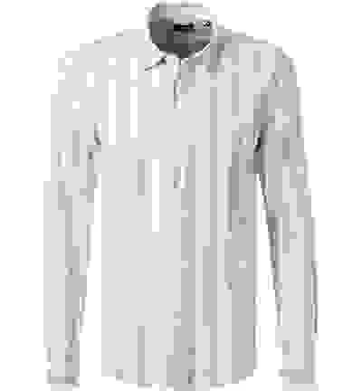 Strellson Hemd, Baumwoll-Leinen, Hellblau-weiß Gestreift 7 Strellson Hemd, Baumwoll-Leinen, Hellblau-weiß Gestreift – Bild 5