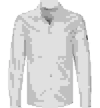 Calvin Klein Overshirt, Regular Fit, Baumwolle, Weiß 6 Calvin Klein Overshirt, Regular Fit, Baumwolle, Weiß – Bild 4