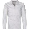 Calvin Klein Overshirt, Regular Fit, Baumwolle, Weiß 2 Calvin Klein Overshirt, Regular Fit, Baumwolle, Weiß -Milestone Shop 392718 norm