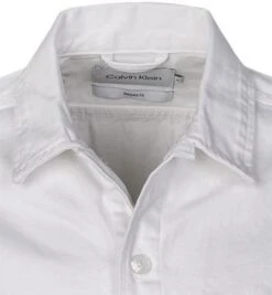 Calvin Klein Overshirt, Regular Fit, Baumwolle, Weiß 8 Calvin Klein Overshirt, Regular Fit, Baumwolle, Weiß -Milestone Shop 392718 norm2
