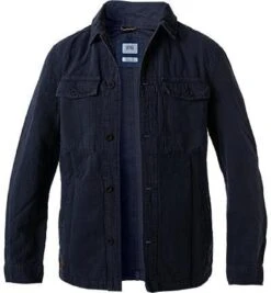 Camel Active Overshirt, Regular Fit, Leinen, Nachtblau