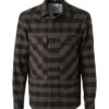 Bogner Overshirt, Baumwolle Gefüttert, Dunkelbraun-schwarz Kariert