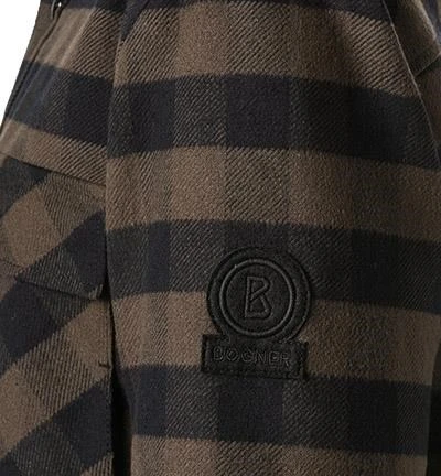 Bogner Overshirt, Baumwolle Gefüttert, Dunkelbraun-schwarz Kariert 8 Bogner Overshirt, Baumwolle Gefüttert, Dunkelbraun-schwarz Kariert – Bild 6