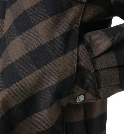 Bogner Overshirt, Baumwolle Gefüttert, Dunkelbraun-schwarz Kariert 6 Bogner Overshirt, Baumwolle Gefüttert, Dunkelbraun-schwarz Kariert – Bild 4