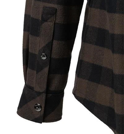 Bogner Overshirt, Baumwolle Gefüttert, Dunkelbraun-schwarz Kariert 5 Bogner Overshirt, Baumwolle Gefüttert, Dunkelbraun-schwarz Kariert – Bild 3