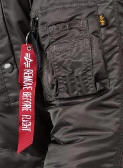 Alpha Industries Jacke, Mikrofaser Wattiert, Dunkelgrau 10 Alpha Industries Jacke, Mikrofaser Wattiert, Dunkelgrau -Milestone Shop 395993 norm6