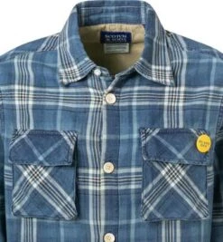 Overshirt, Twill, Blau Kariert -Milestone Shop 396223 norm2