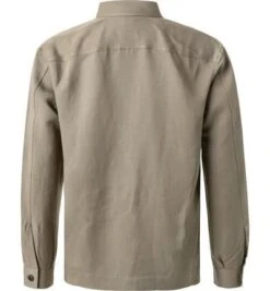 Boss Overshirt, Relaxed Fit, Leinen, Grün -Milestone Shop 396307 norm3