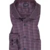 OLYMP Hemd, Modern Fit, Baumwolle, Rotorange Kariert -Milestone Shop 396568 norm