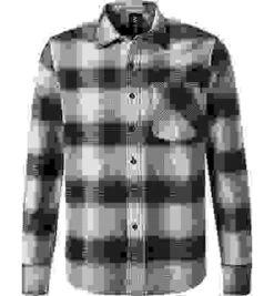 Replay Overshirt, Baumwolle, Blau-schwarz Kariert -Milestone Shop 396786 norm 1