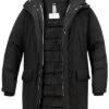 Baldessarini Parka, Mikrofaser Wattiert, Schwarz -Milestone Shop 396791 norm