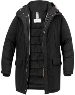 Baldessarini Parka, Mikrofaser Wattiert, Schwarz