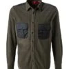 Hugo Overshirt, Fleece, Dunkelgrün -Milestone Shop 396876 norm