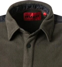 Hugo Overshirt, Fleece, Dunkelgrün -Milestone Shop 396876 norm3