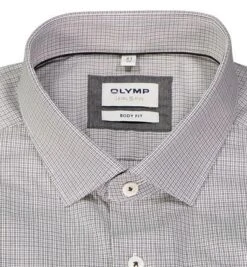 OLYMP Hemd, Body Fit, Baumwolle, Schwarz-weiß Kariert -Milestone Shop 397564 norm2