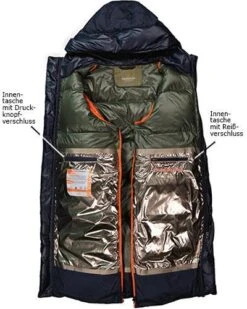 Daunenjacke, Mikrofaser Atmungsaktiv, Nachtblau -Milestone Shop 397994 norm3