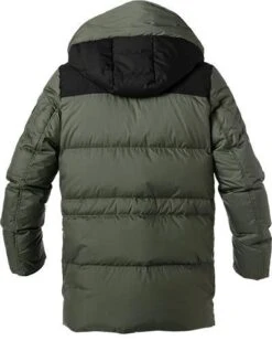 Daunenjacke, Mikrofaser Atmungsaktiv, Dunkelgrün -Milestone Shop 398011 norm2