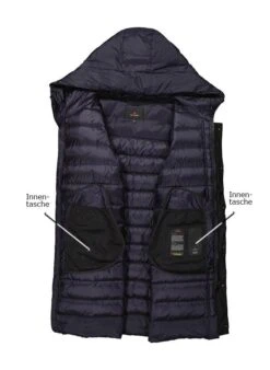 PEUTEREY Daunenjacke Kasa, Mikrofaser Wasserabweisend, Nachtblau -Milestone Shop 398104 norm3