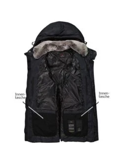 PEUTEREY Daunenjacke AIPTEK, Mikrofaser Echtpelz, Nachtblau -Milestone Shop 398116 norm3