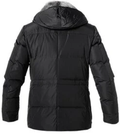 PEUTEREY Daunenjacke AIPTEK, Mikrofaser Echtpelz, Schwarz -Milestone Shop 398117 norm2