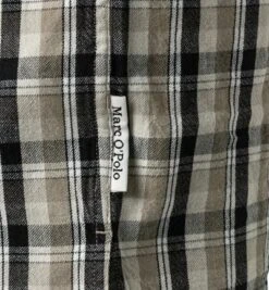 Marc O'Polo Overshirt, Bio Baumwolle, Beige-schwarz Kariert -Milestone Shop 398699 norm3