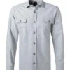 Van Laack Overshirt, Flanell, Hellgrau Meliert -Milestone Shop 399605 norm