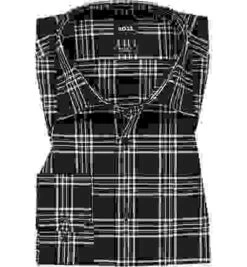 Hemd, Regular Fit, Baumwoll-Stretch, Navy Kariert -Milestone Shop 399628 norm 1