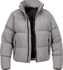 Calvin Klein Daunenjacke, Mikrofaser, Asphaltgrau