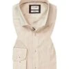 OLYMP Hemd, Body Fit, Baumwoll-Stretch, Natur Kariert