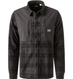 Quiksilver Overshirt, Mikrofaser, Anthrazit Kariert