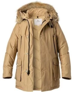 Woolrich Daunenparka Arctic, Baumwolle Echtpelz, Gold