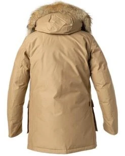 Woolrich Daunenparka Arctic, Baumwolle Echtpelz, Gold -Milestone Shop 400532 norm2