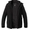 Daunenparka, Mikrofaser Wasserabweisend, Schwarz -Milestone Shop 400671 norm