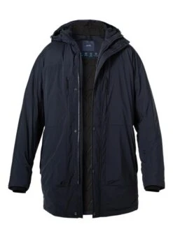 Pierre Cardin Parka, Mikrofaser Wasserabweisend, Marine