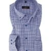 Eterna Hemd, Modern Fit, Baumwolle, Marineblau Kariert -Milestone Shop 400890 norm