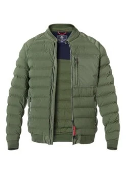 Steppblouson, Mikrofaser Wasserabweisend, Grün