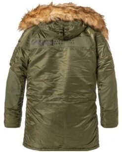 Alpha Industries Parka, Mikrofaser Wattiert, Dunkelgrün -Milestone Shop 401156 norm2