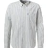 Ben Sherman Hemd, Regular Fit, Baumwolle, Hellblau-ecru Gestreift -Milestone Shop 401182 norm