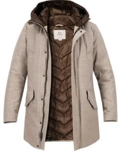 Woolrich Daunenparka, Schurwolle, Beige