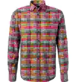OLYMP Hemd, Modern Fit, Baumwolle, Multicolor Kariert -Milestone Shop 401285 norm 1